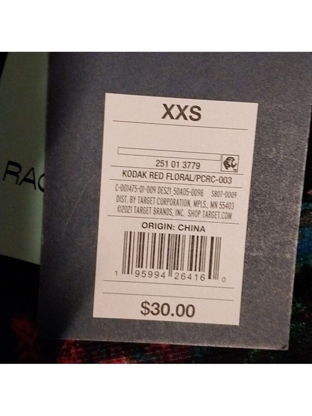 Rachel Comey X Target Long Sleeve Turtleneck  Kodak Red Floral NWT Size XXS - Picture 10 of 15
